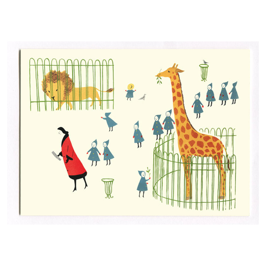 'Suivez Moi Mes Enfants' Greetings Card