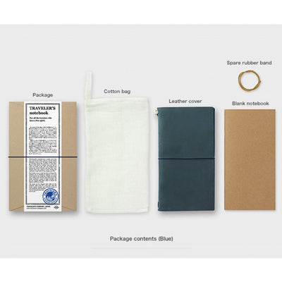 TRAVELER'S Notebook - Blue Leather Starter Kit