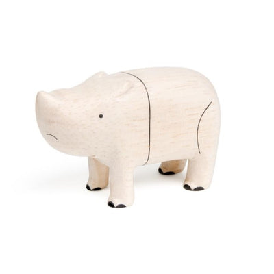 Wooden Rhino